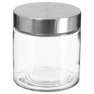 Bocal de conservation 0,75 L en verre et inox
