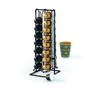 Porte-capsules espresso 32 capsules noir – Rangement café