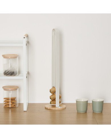 Porte capsules Balm en métal blanc