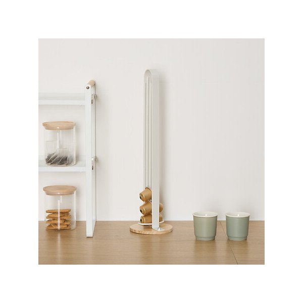 Porte capsules Balm en métal blanc