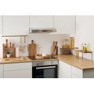 Étagère et porte essuie-tout en acacia et métal