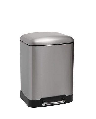 Poubelle à pédale 6 L Ariane en métal inox