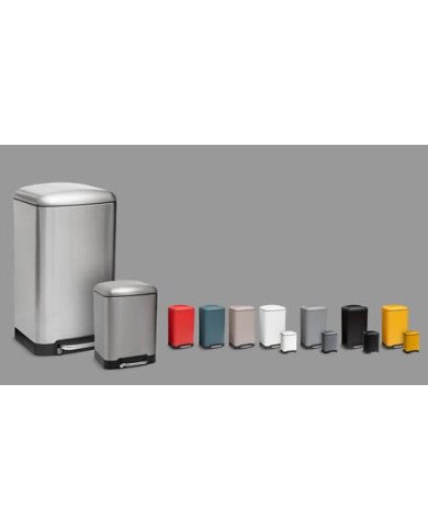 Poubelle à pédale 6 L Ariane en métal inox