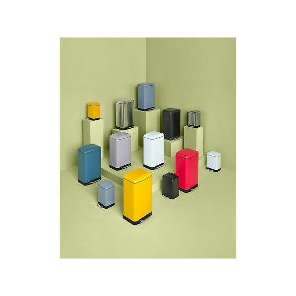 Poubelle à pédale 6 L Ariane en métal inox