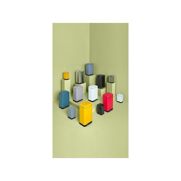 Poubelle à pédale 6 L Ariane en métal inox