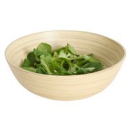 Saladier en bambou naturel diamètre 25 cm