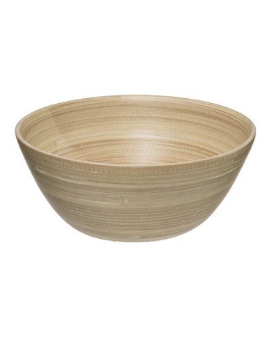Saladier en bambou naturel diamètre 25 cm