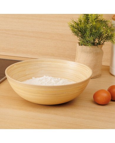 Petit saladier en bambou naturel 17 cm