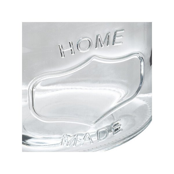 Grand bocal Home 2,5 L verre et inox