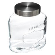 Grand bocal Home 2,5 L verre et inox