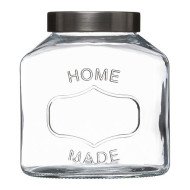 Grand bocal Home 2,5 L verre et inox