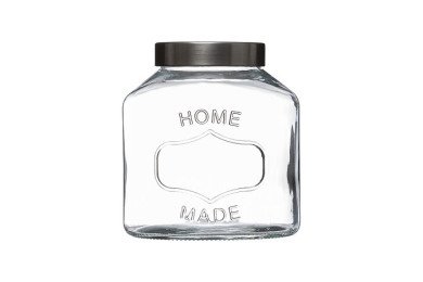 Bocal Home 1 L verre et inox