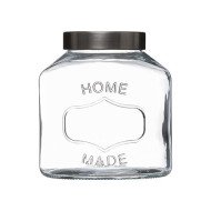 Bocal Home 1 L verre et inox