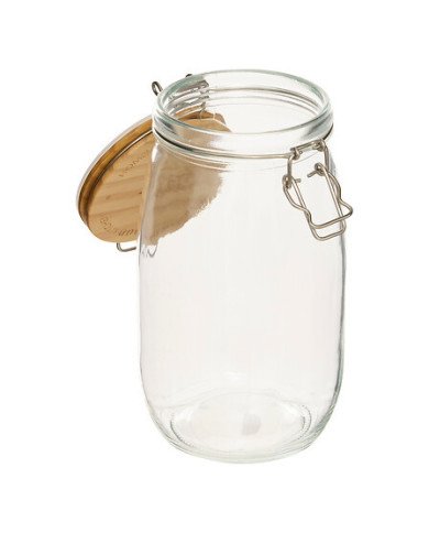 Bocal Wording 1,5 L verre et bois