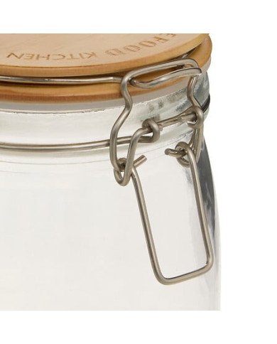 Bocal Wording 1,5 L verre et bois