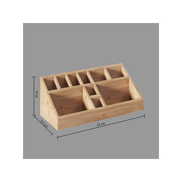 Organiseur Tidy Smart 10 compartiments en bambou