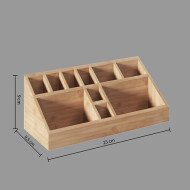 Organiseur Tidy Smart 10 compartiments en bambou