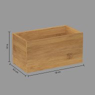 Plateau de rangement rectangle Tidy Smart S en bambou