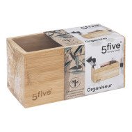 Plateau de rangement rectangle Tidy Smart S en bambou