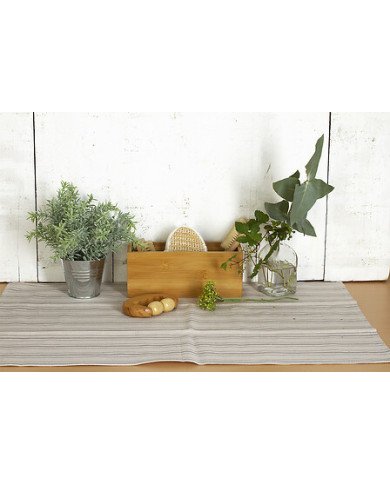 Plateau de rangement rectangle Tidy Smart L en bambou