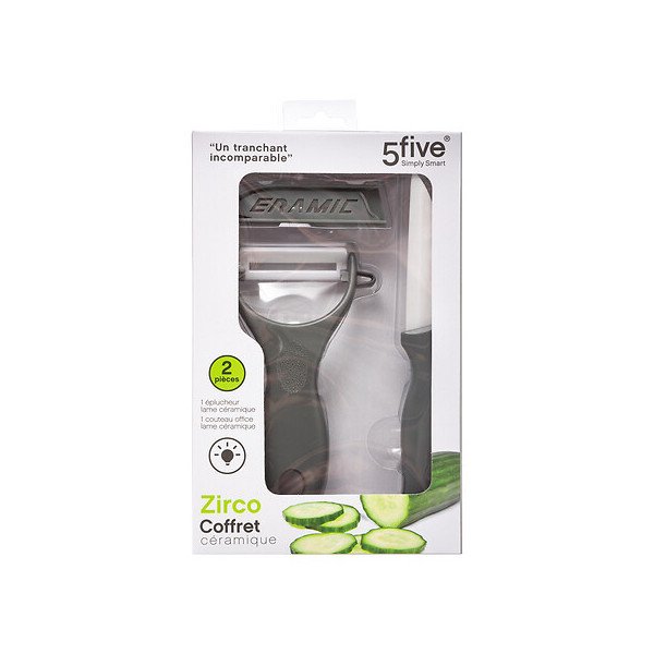 Couteau et éplucheur Zirco en céramique