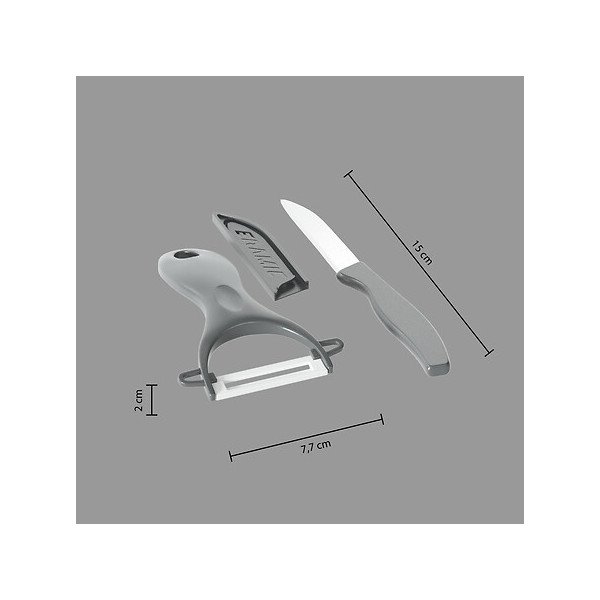 Couteau et éplucheur Zirco en céramique
