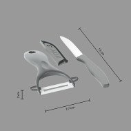 Couteau et éplucheur Zirco en céramique