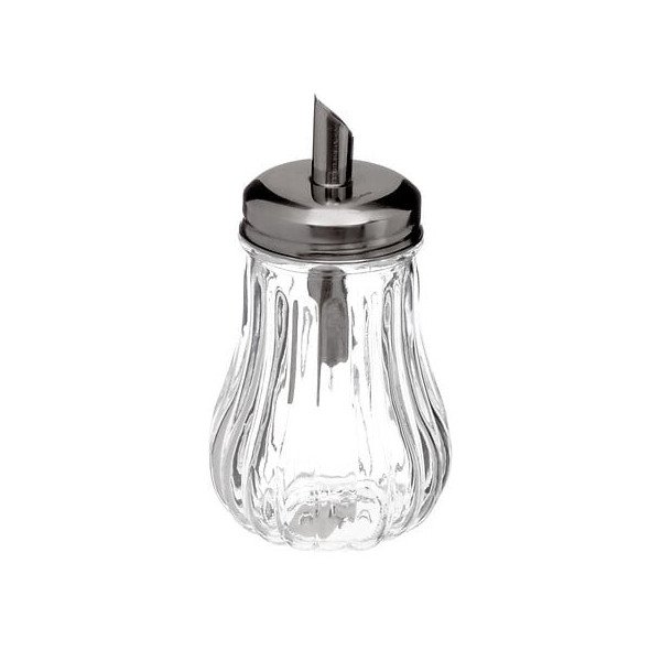 Sucrier en verre et inox – Design élégant