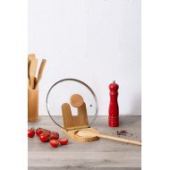 Repose-cuillère et couvercle Harmoni en bambou