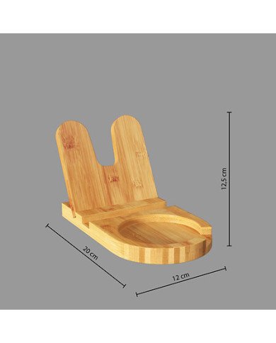 Repose-cuillère et couvercle Harmoni en bambou