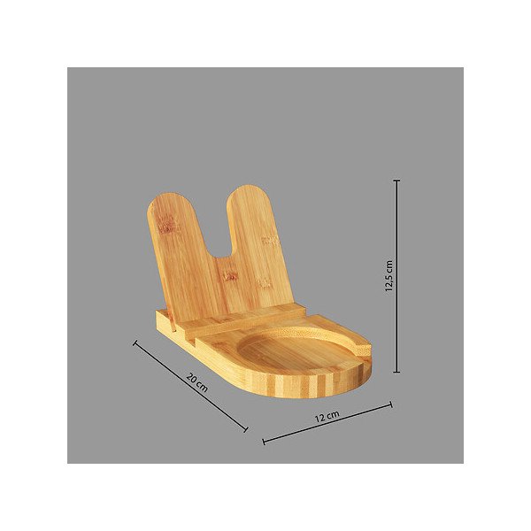 Repose-cuillère et couvercle Harmoni en bambou