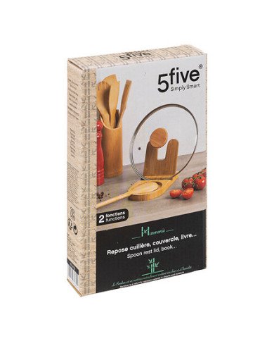 Repose-cuillère et couvercle Harmoni en bambou