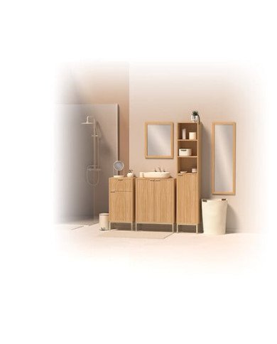 Distributeur disques coton Selena en bambou