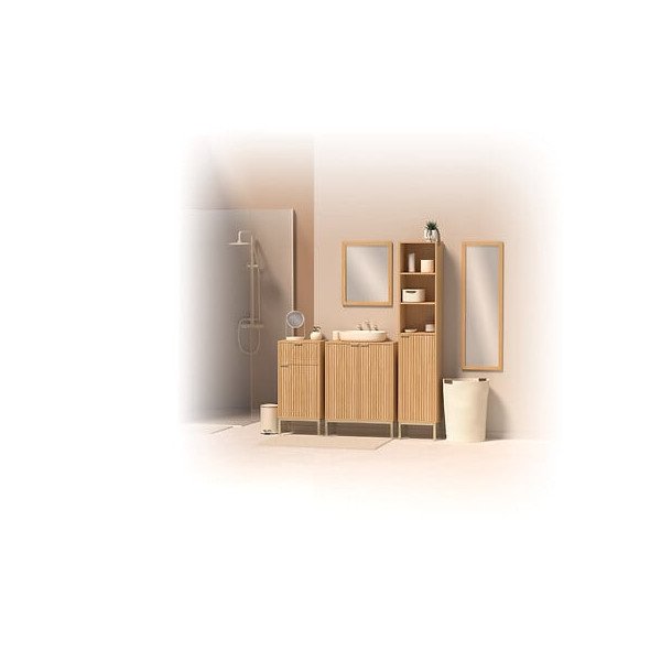 Distributeur disques coton Selena en bambou