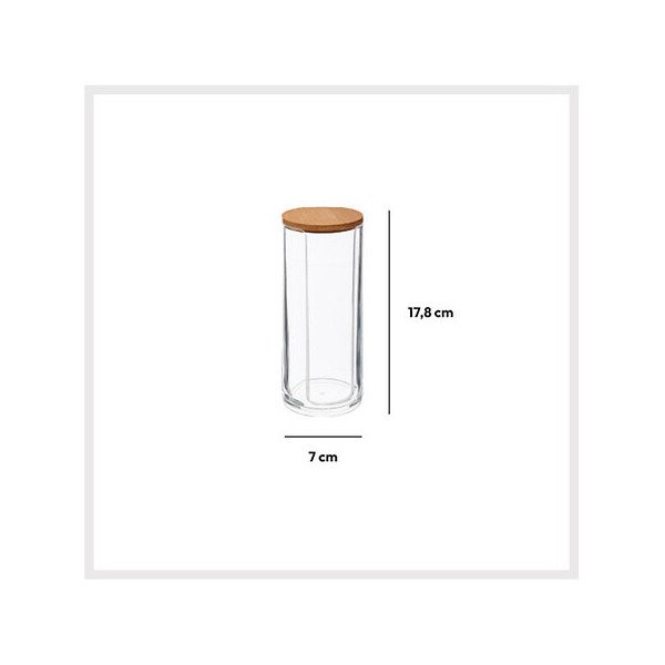 Distributeur disques coton Selena en bambou