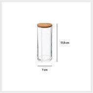 Distributeur disques coton Selena en bambou