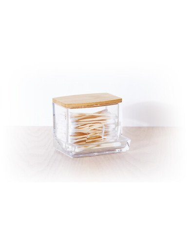 Distributeur à cotons-tiges Selena en bambou