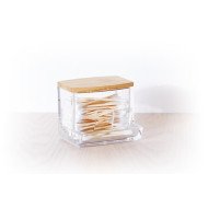 Distributeur à cotons-tiges Selena en bambou
