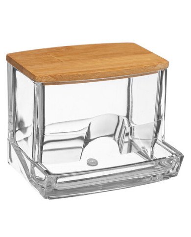 Distributeur à cotons-tiges Selena en bambou