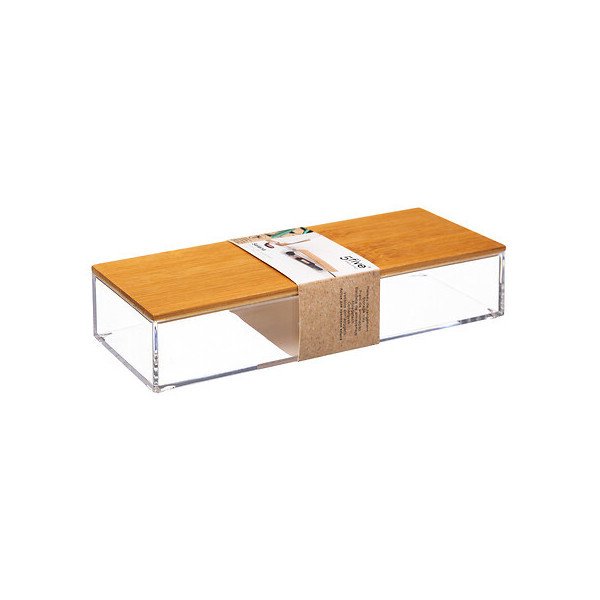 Boîte de rangement rectangulaire Selena M en bambou