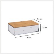 Boîte de rangement rectangulaire Selena S en bambou