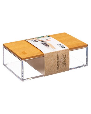 Boîte de rangement rectangulaire Selena S en bambou