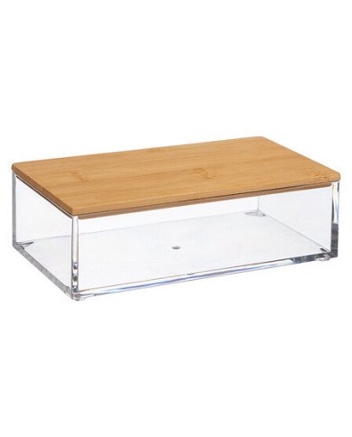 Boîte de rangement rectangulaire Selena S en bambou