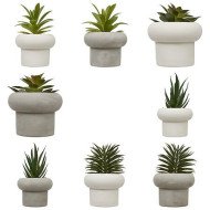 Plante décorative en ciment – Look contemporain