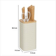 Bloc 4 couteaux et ciseaux Sensia