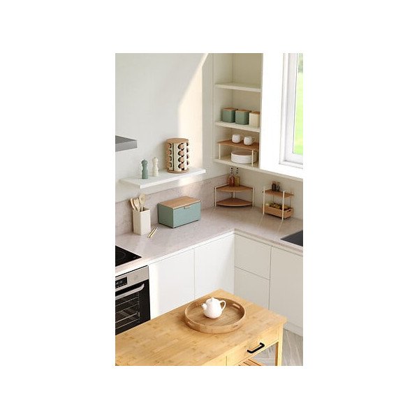 Lot de 4 ustensiles en bambou avec pot