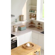 Lot de 4 ustensiles en bambou avec pot