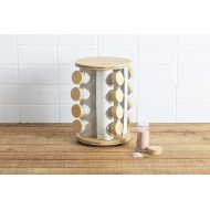 Rack rotatif 16 pots à épices Sensia avec support bambou
