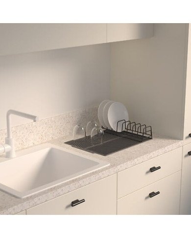 Tapis vaisselle avec rack silicone et métal