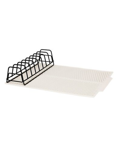 Tapis vaisselle avec rack silicone et métal